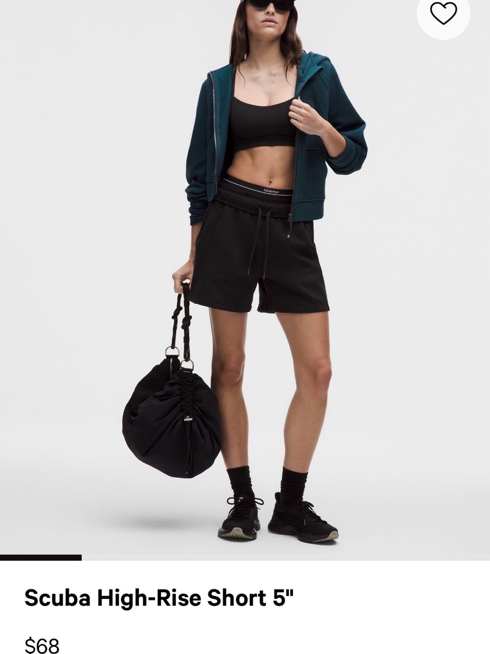 Lululemon NWT Scuba High-Rise Shorts 5” Black Size 4